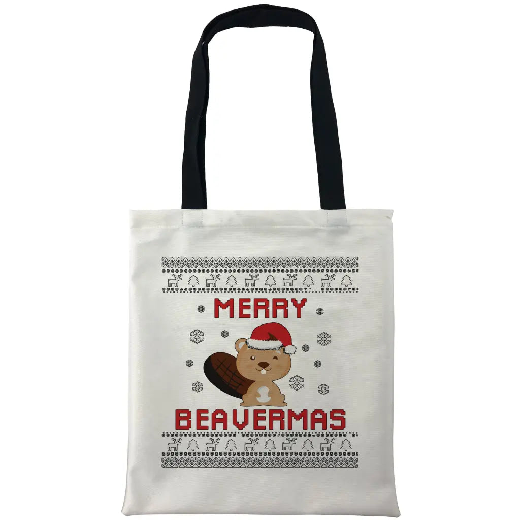 Merry Beavermas Bags - Tshirtpark.com