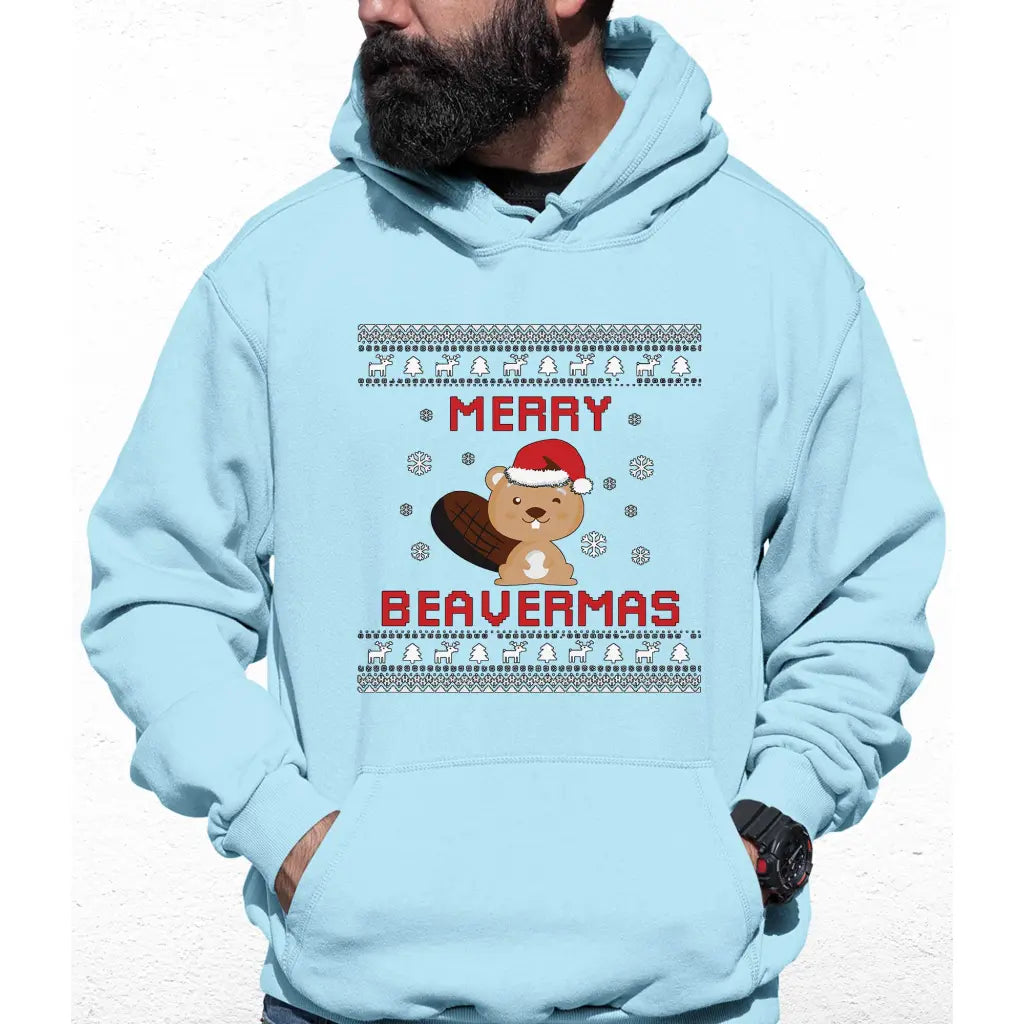 Merry Beavermas Colour Hoodie - Tshirtpark.com