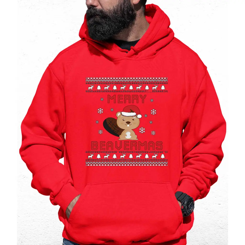 Merry Beavermas Colour Hoodie - Tshirtpark.com