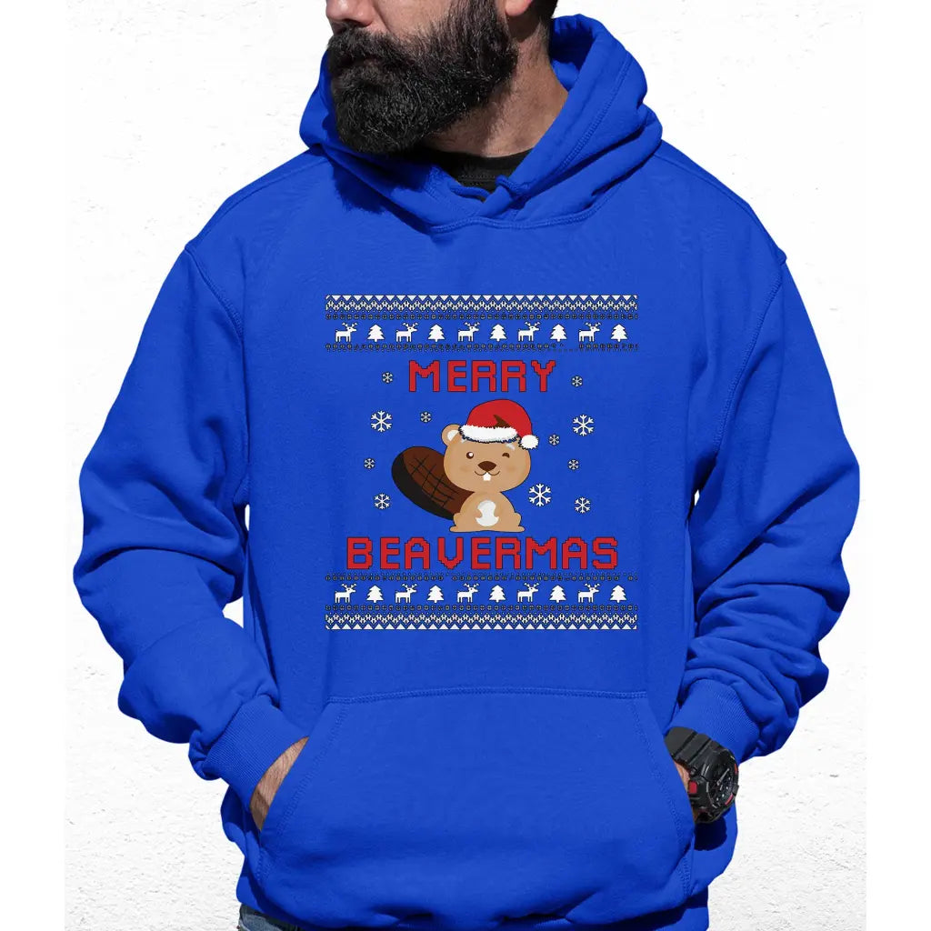 Merry Beavermas Colour Hoodie - Tshirtpark.com