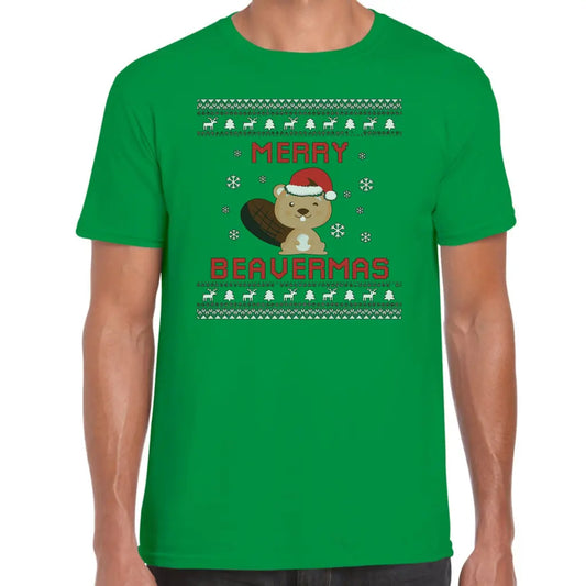 Merry Beavermas T-Shirt - Tshirtpark.com