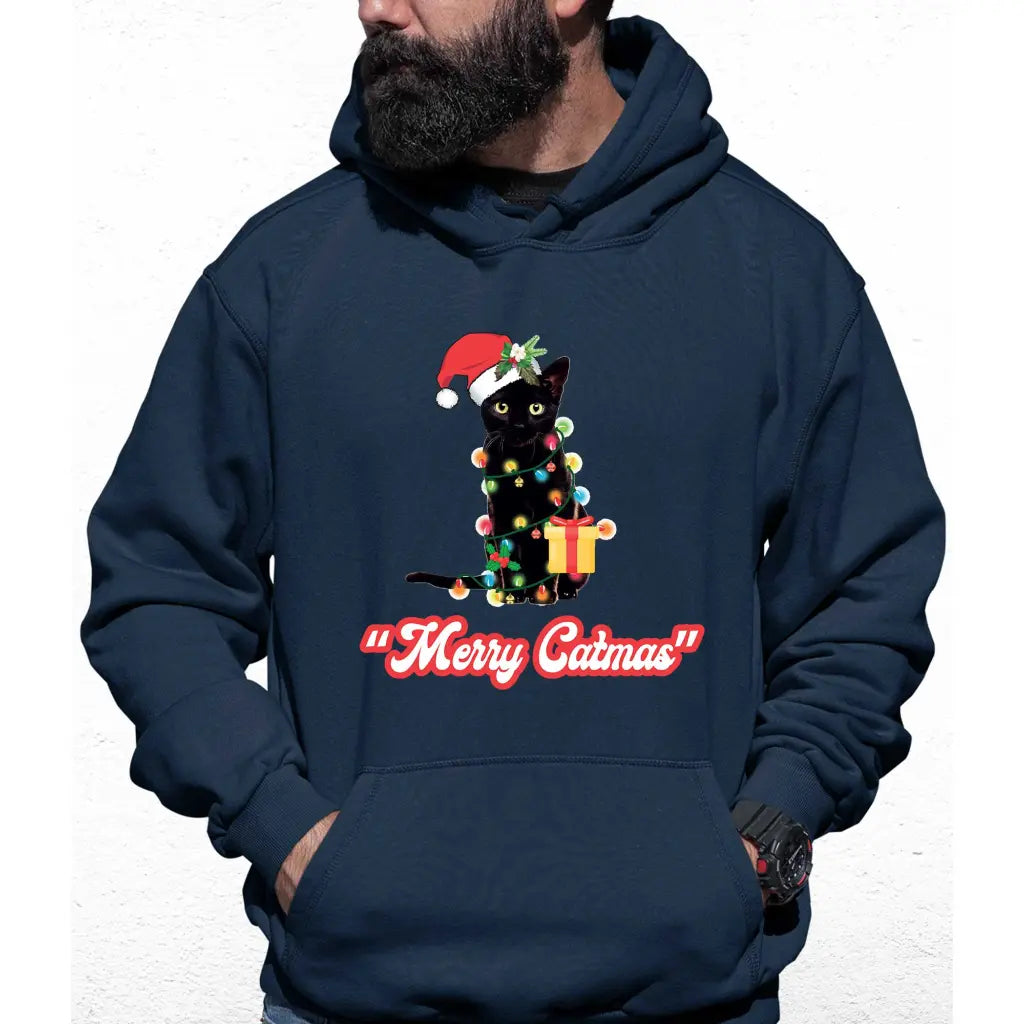 Merry Catmas Colour Hoodie - Tshirtpark.com