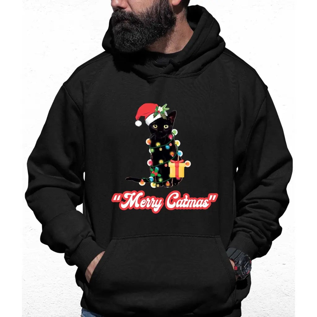 Merry Catmas Colour Hoodie - Tshirtpark.com