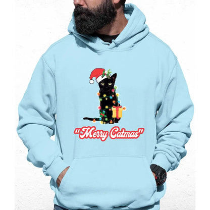 Merry Catmas Colour Hoodie - Tshirtpark.com