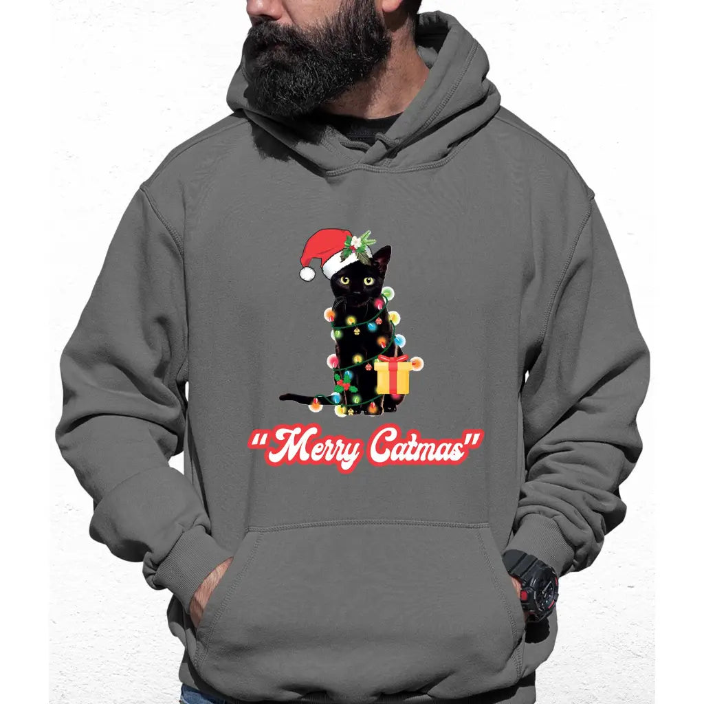 Merry Catmas Colour Hoodie - Tshirtpark.com