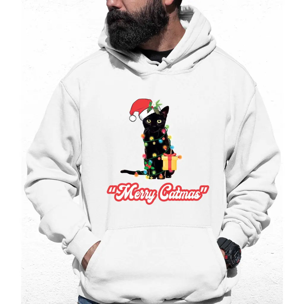 Merry Catmas Colour Hoodie - Tshirtpark.com