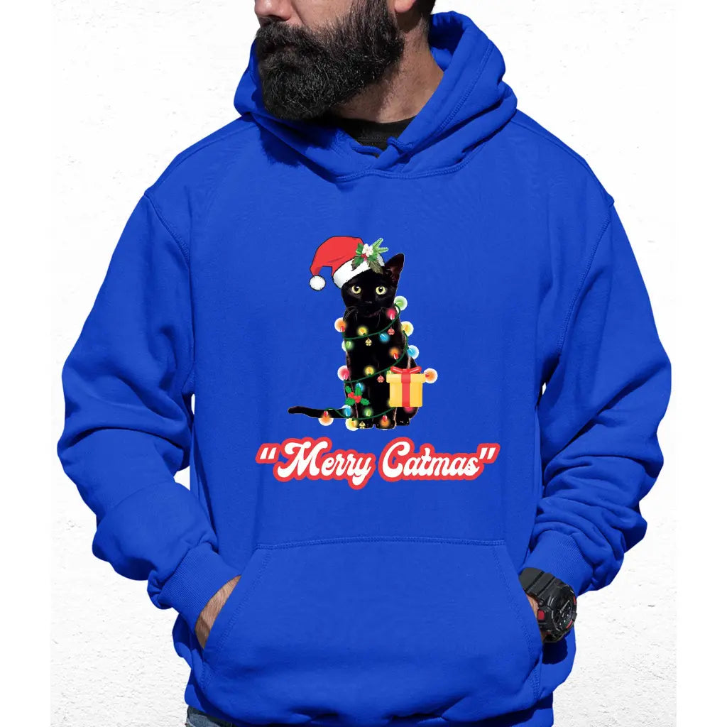 Merry Catmas Colour Hoodie - Tshirtpark.com