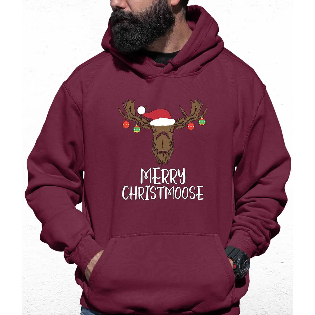 Merry Christmoose Colour Hoodie - Tshirtpark.com