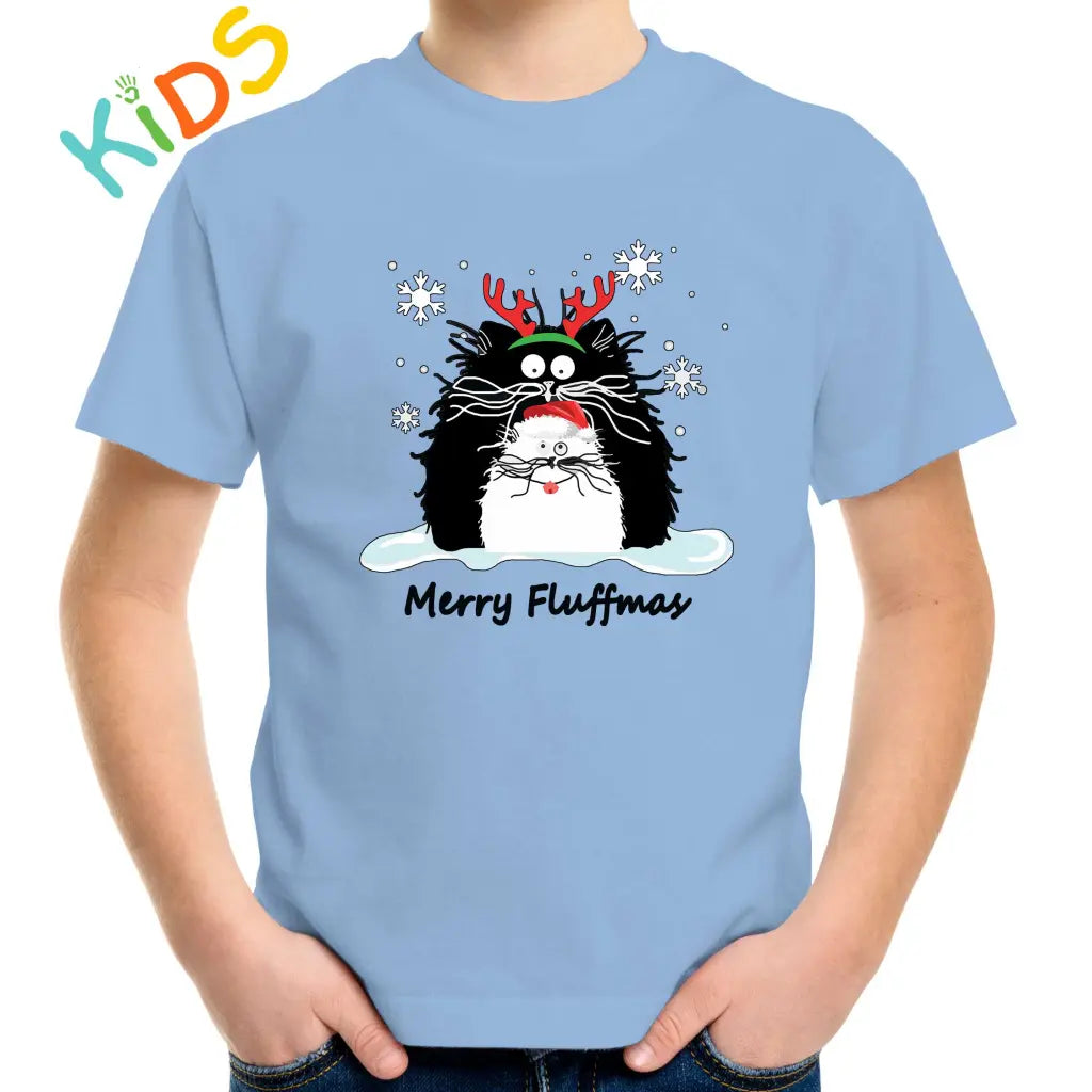 Merry Fluffmas Kids T-shirt - Tshirtpark.com