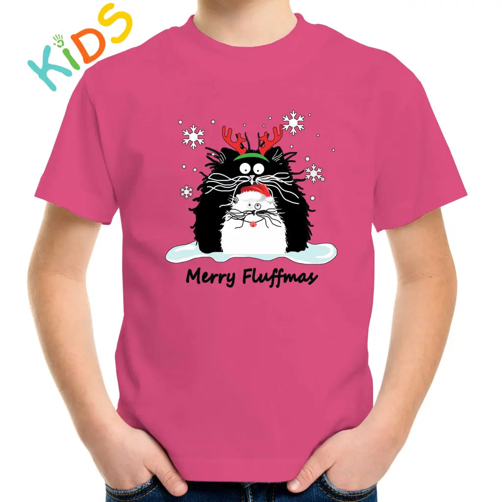 Merry Fluffmas Kids T-shirt - Tshirtpark.com