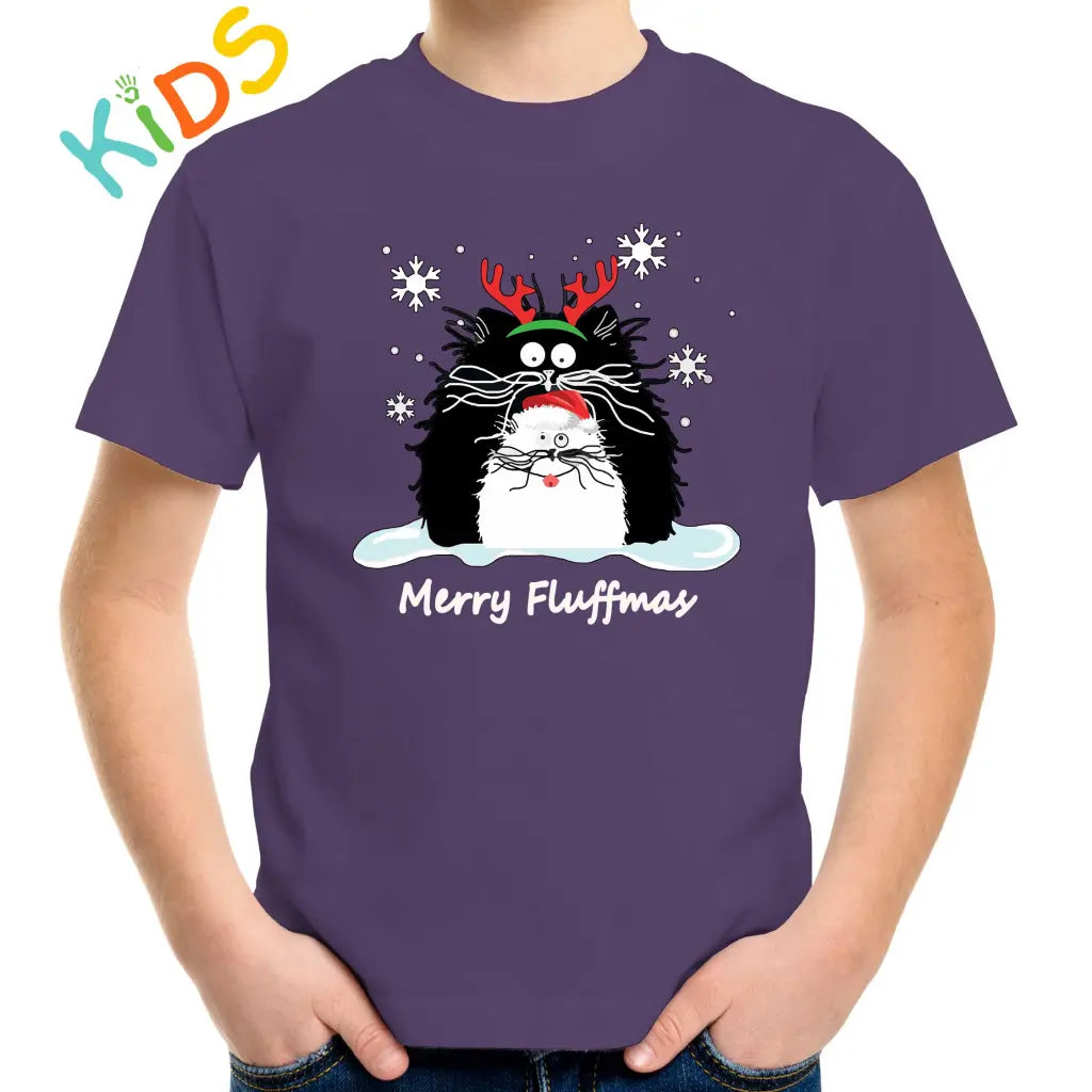 Merry Fluffmas Kids T-shirt - Tshirtpark.com