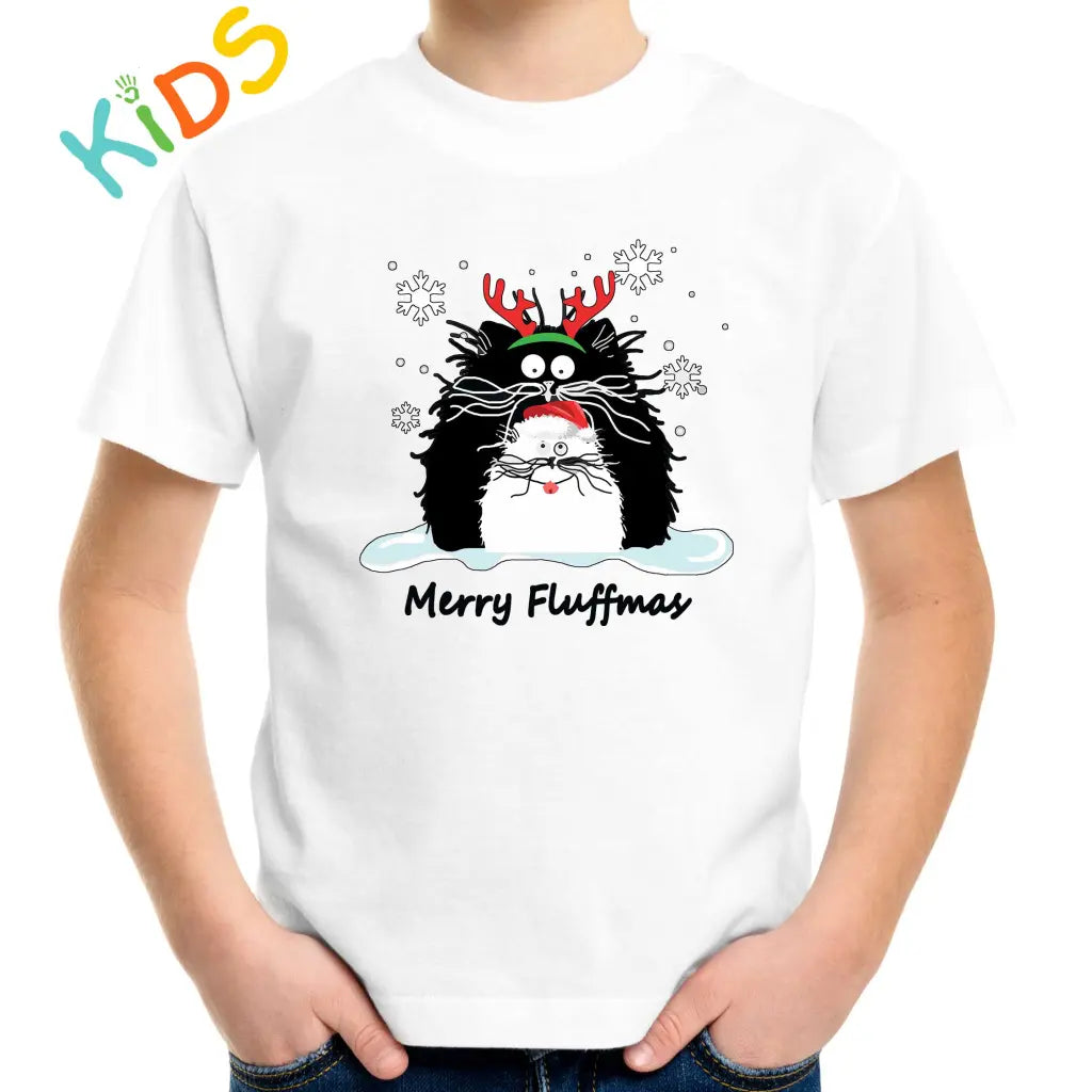 Merry Fluffmas Kids T-shirt - Tshirtpark.com