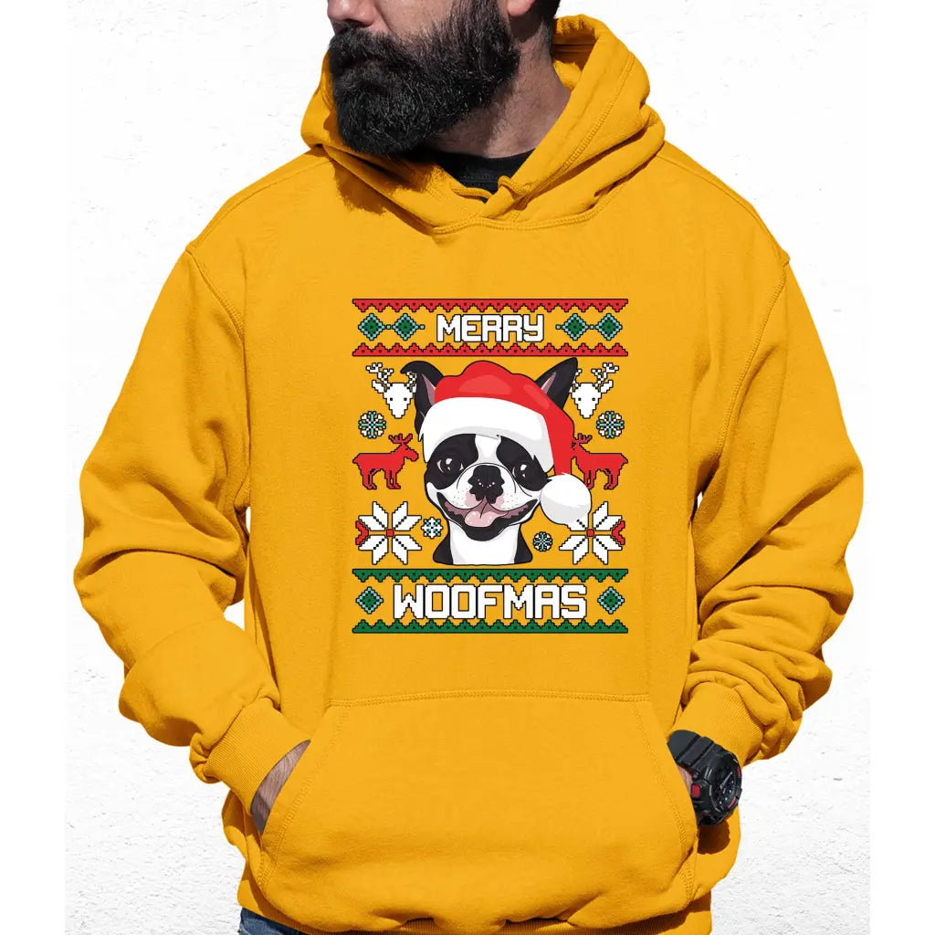 Merry Woofmas Colour Hoodie - Tshirtpark.com