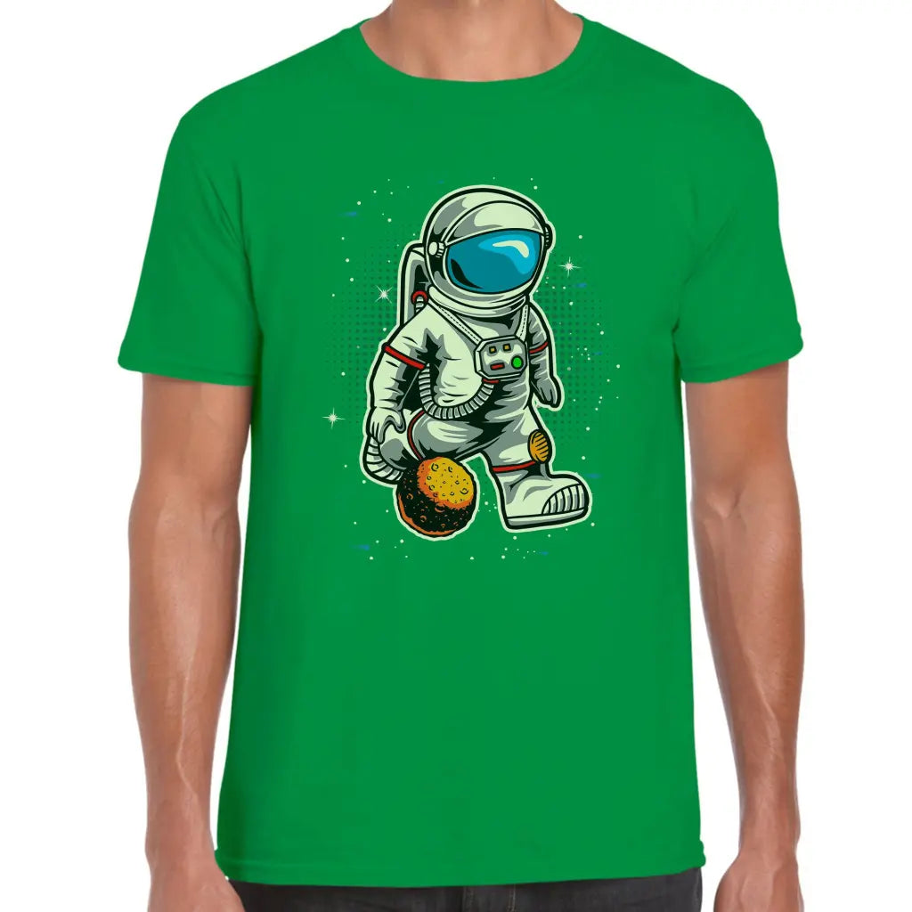 Meteor Ball Astronaut T-Shirt - Tshirtpark.com