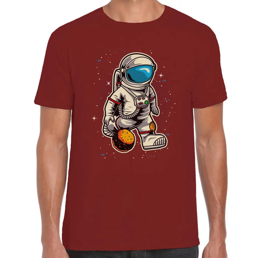 Meteor Ball Astronaut T-Shirt - Tshirtpark.com