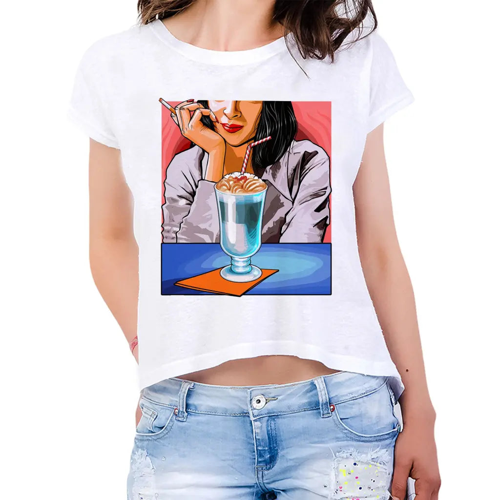 Mia Womens Crop Tee - Tshirtpark.com