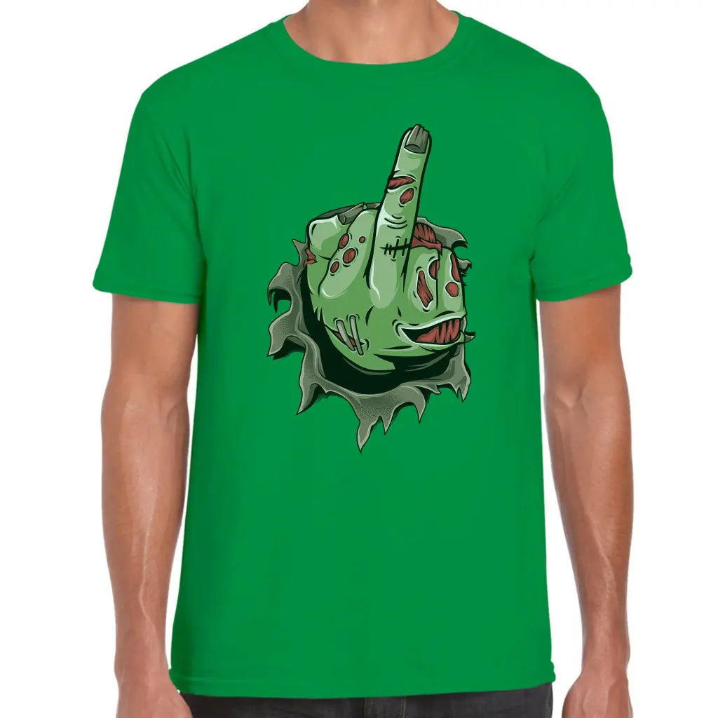 Middle Finger Zombie T-Shirt - Tshirtpark.com