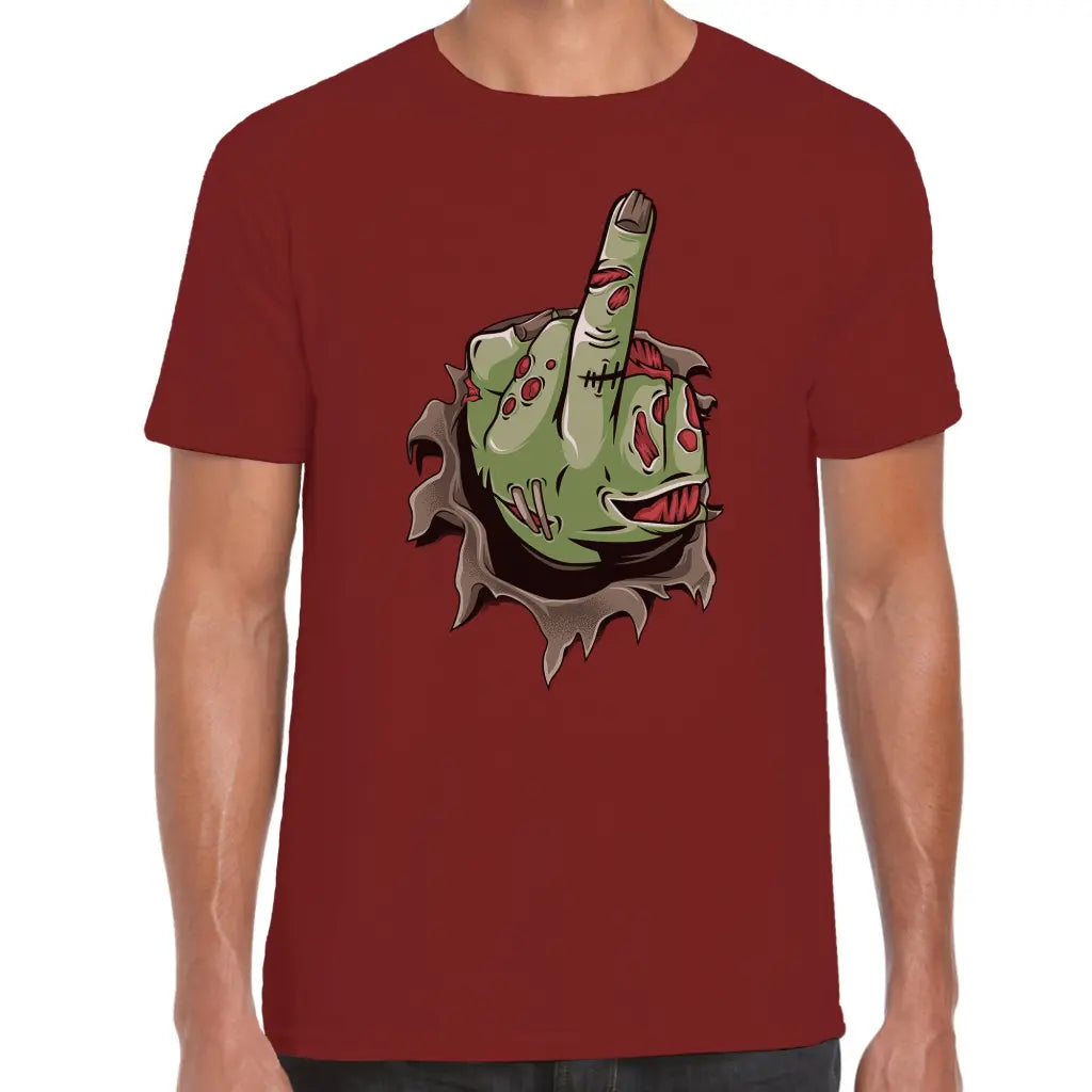 Middle Finger Zombie T-Shirt - Tshirtpark.com