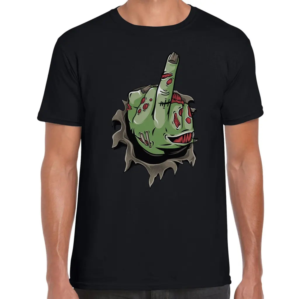 Middle Finger Zombie T-Shirt - Tshirtpark.com