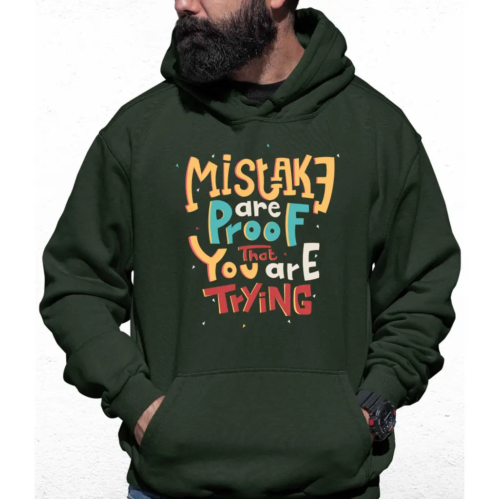 Mistake Are Proof Colour Hoodie - Tshirtpark.com