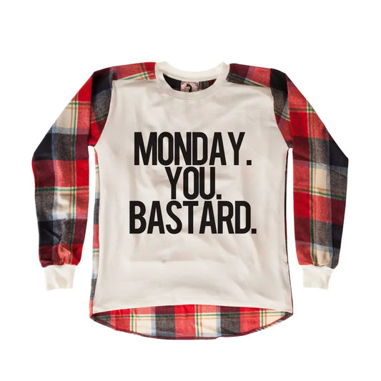 Monday Chequered SweatShirt - Tshirtpark.com