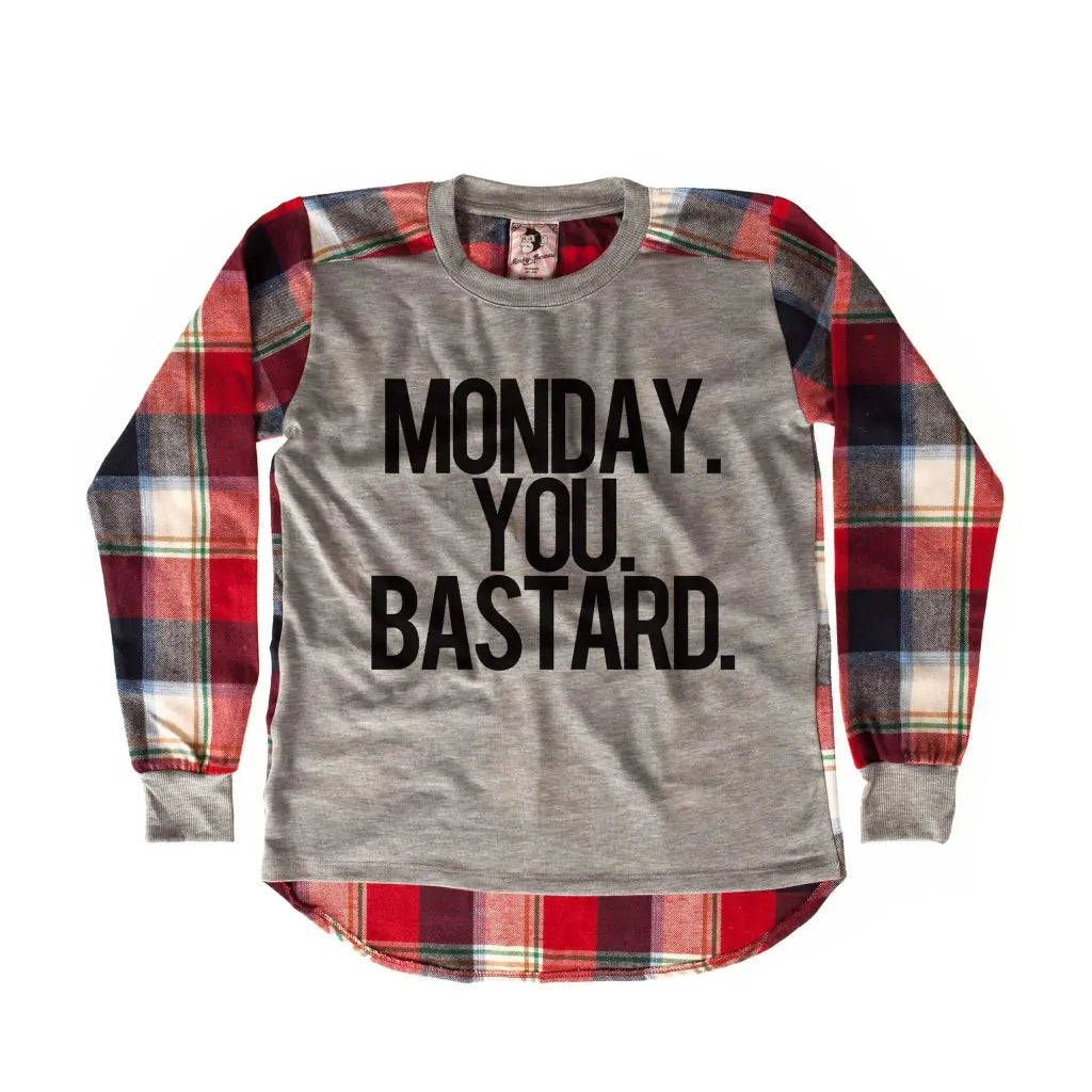 Monday Chequered SweatShirt - Tshirtpark.com
