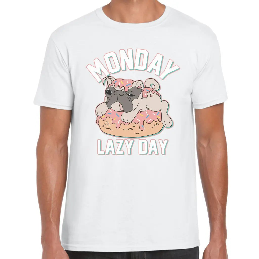 Monday Lazy Day Pug T-Shirt - Tshirtpark.com