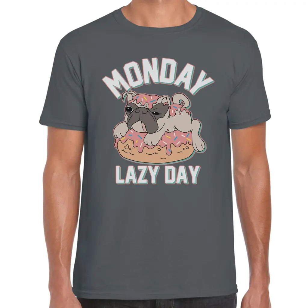 Monday Lazy Day Pug T-Shirt - Tshirtpark.com