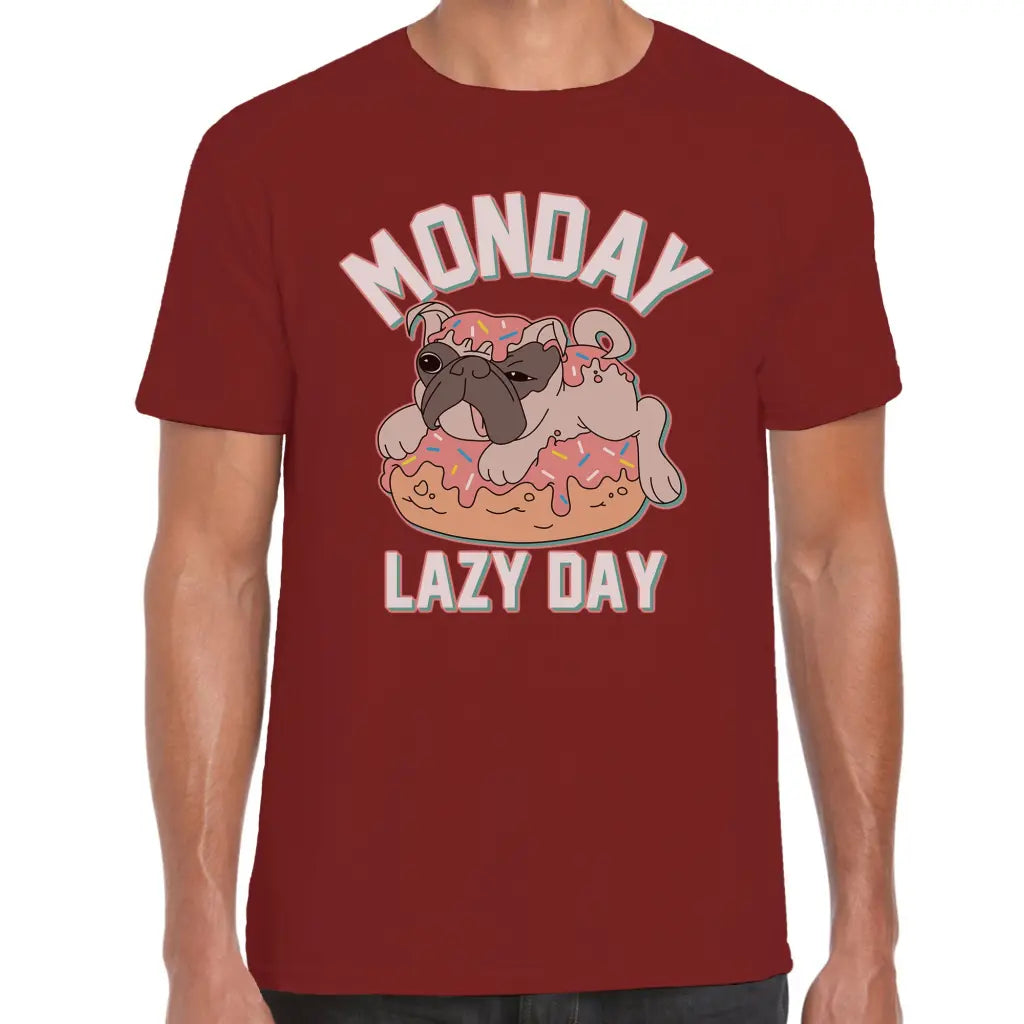 Monday Lazy Day Pug T-Shirt - Tshirtpark.com