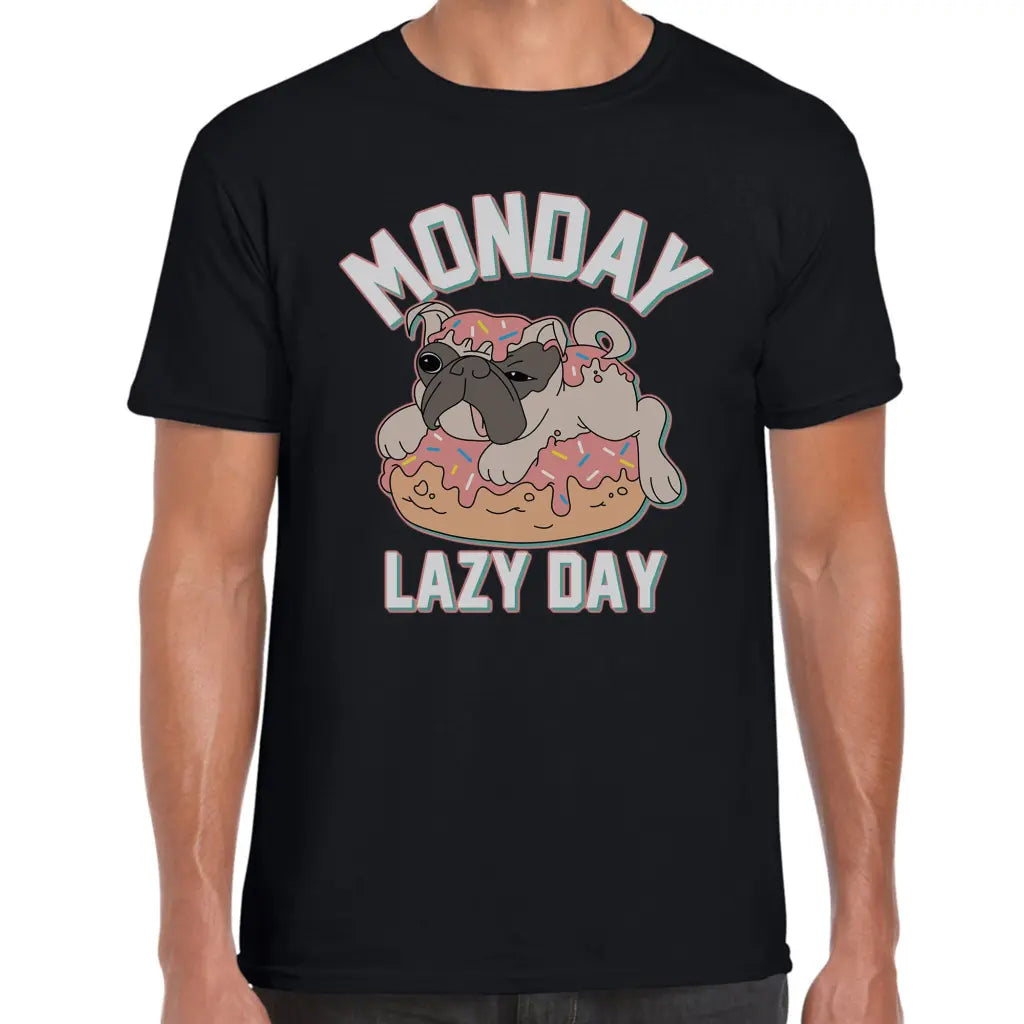 Monday Lazy Day Pug T-Shirt - Tshirtpark.com