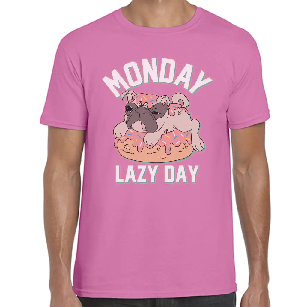 Monday Lazy Day Pug T-Shirt - Tshirtpark.com