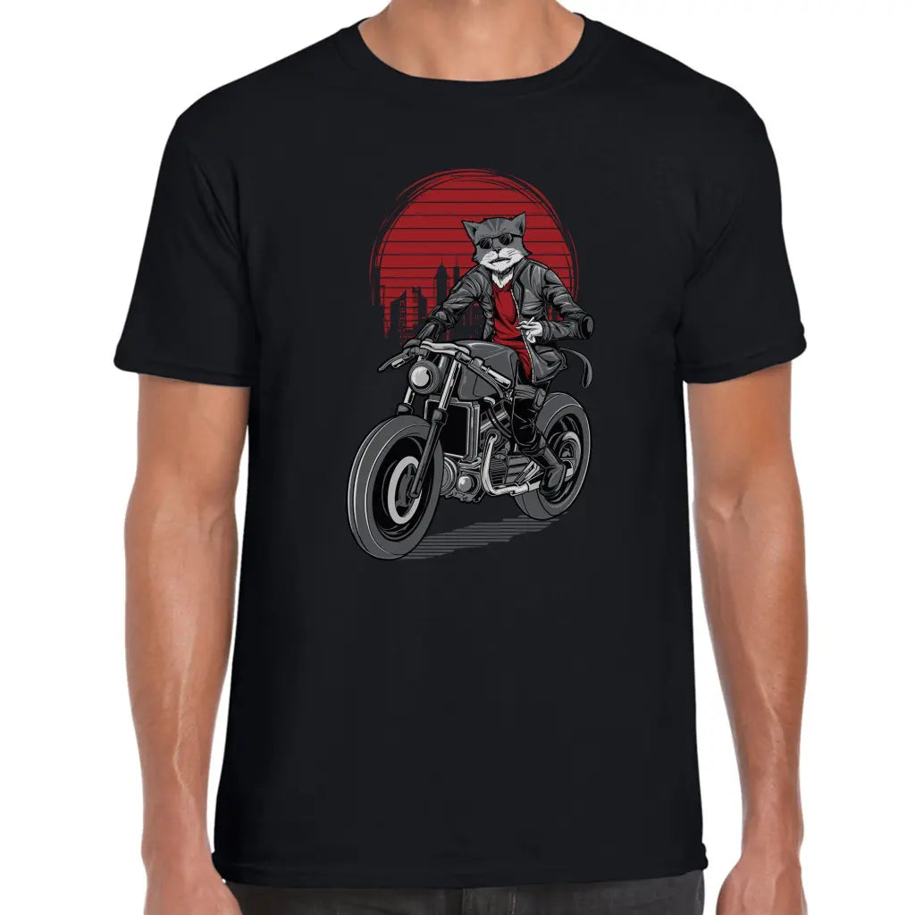MotorBike City Cat T-Shirt - Tshirtpark.com