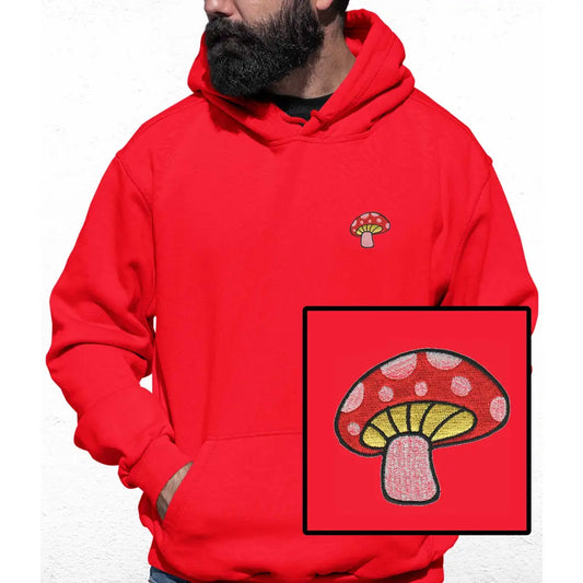 Mushroom Embroidered Colour Hoodie - Tshirtpark.com