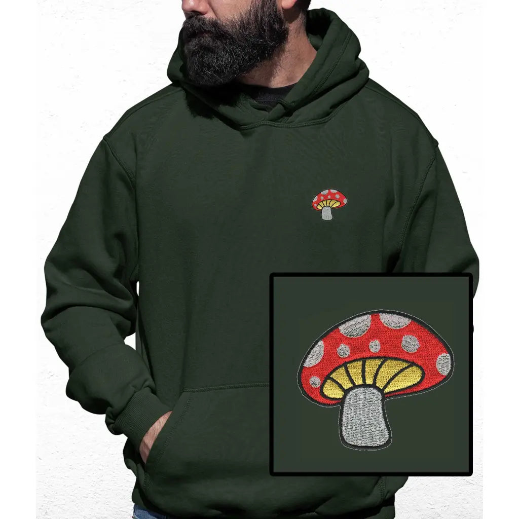 Mushroom Embroidered Colour Hoodie - Tshirtpark.com