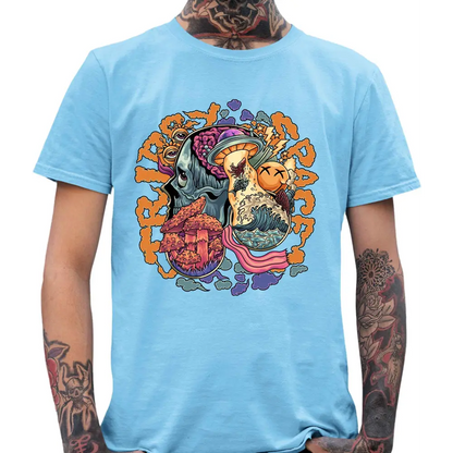 Mushroom Skull T-Shirt - Tshirtpark.com