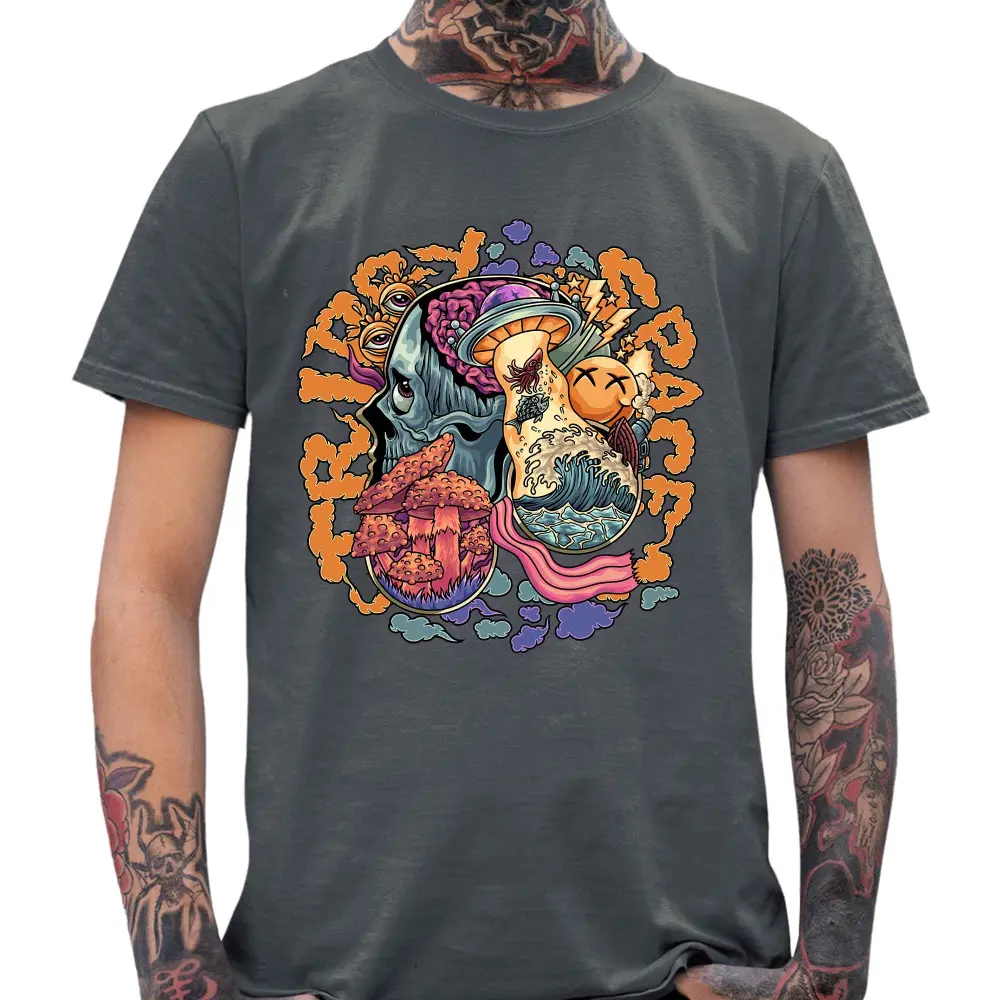 Mushroom Skull T-Shirt - Tshirtpark.com