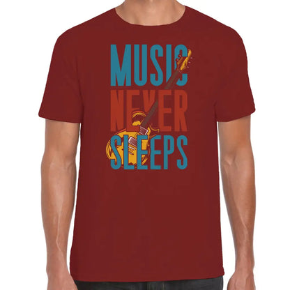 Music Never Sleeps T-Shirt - Tshirtpark.com