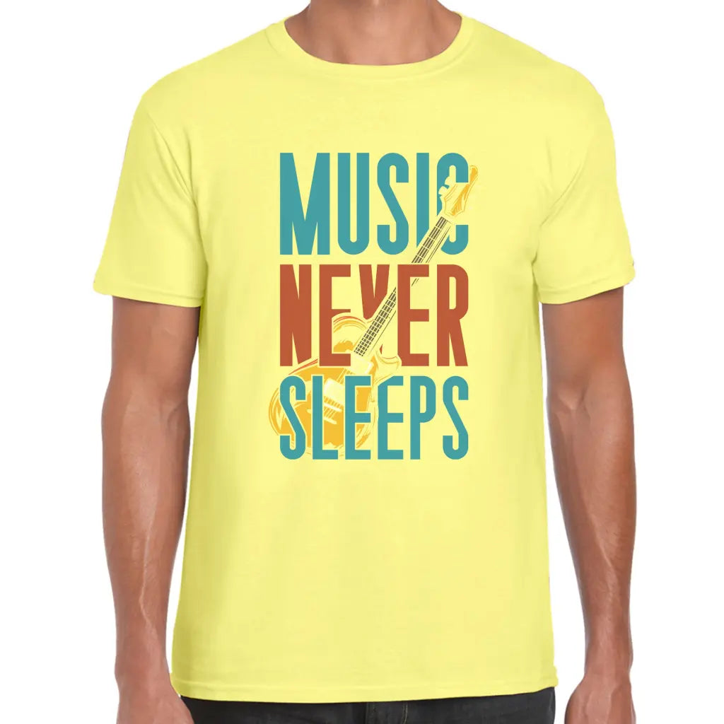 Music Never Sleeps T-Shirt - Tshirtpark.com