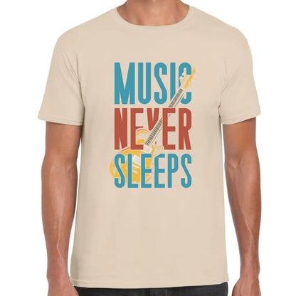 Music Never Sleeps T-Shirt - Tshirtpark.com