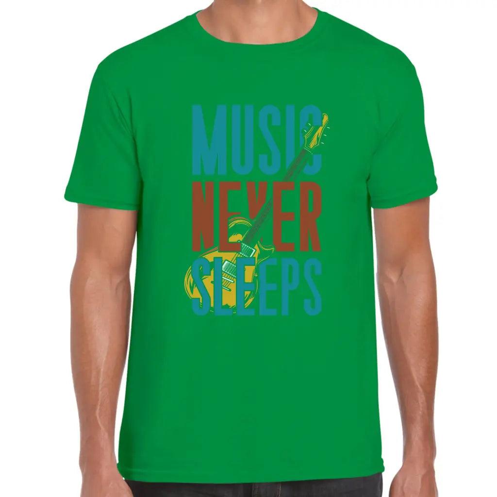 Music Never Sleeps T-Shirt - Tshirtpark.com