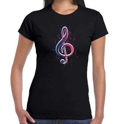 Music Notes Ladies T-shirt - Tshirtpark.com