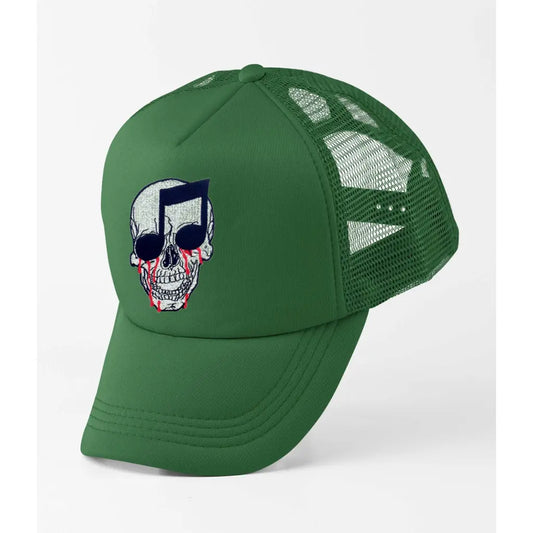 Music Skull Trucker Cap - Tshirtpark.com