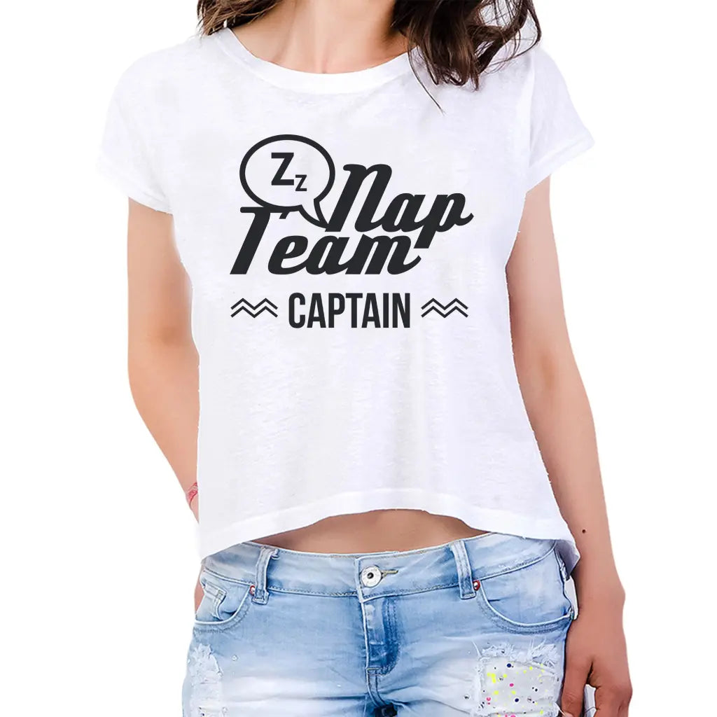 Nap Team Captain Womens Crop Tee - Tshirtpark.com
