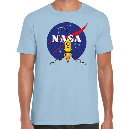 Nasa Circle Rocket T-Shirt - Tshirtpark.com