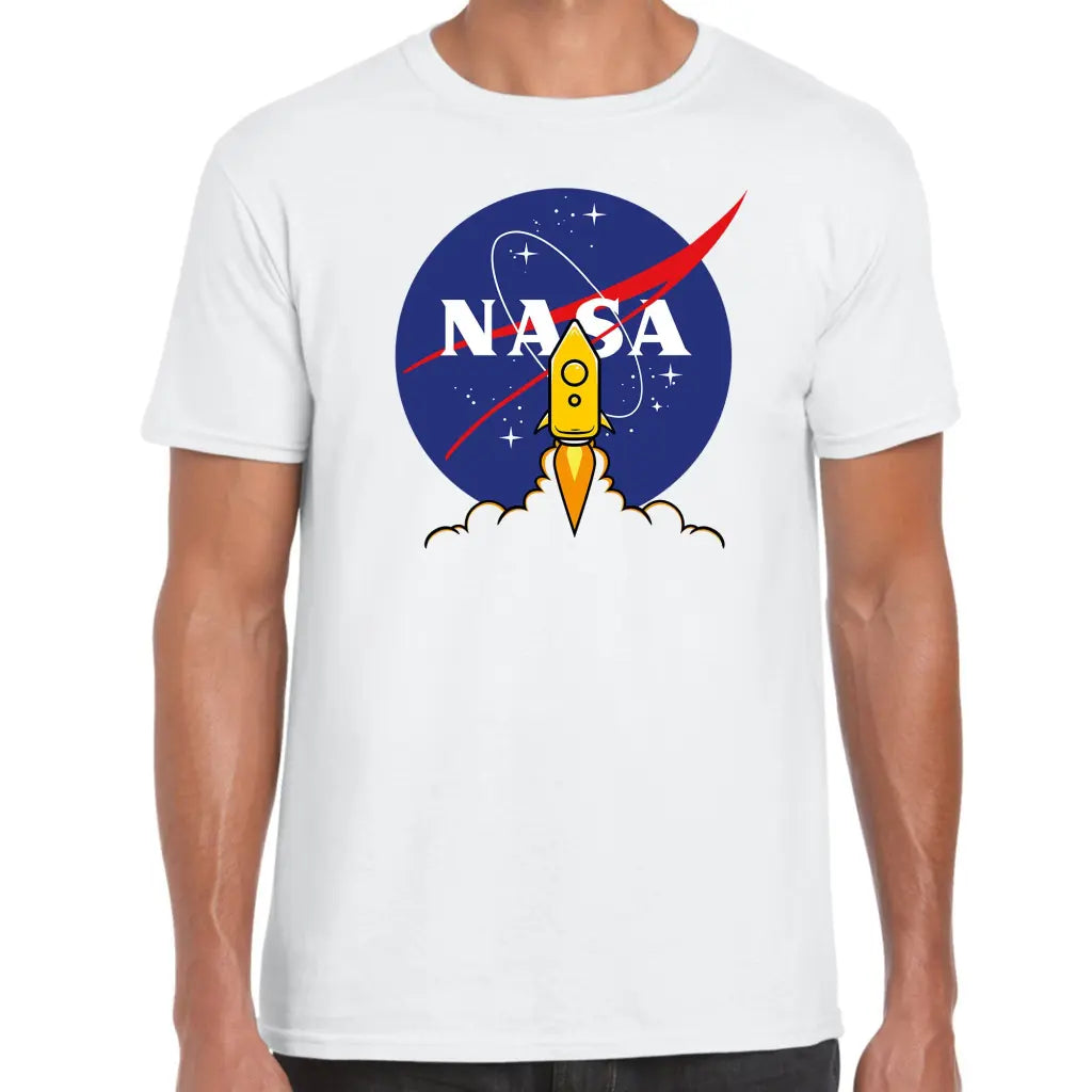 Nasa Circle Rocket T-Shirt - Tshirtpark.com