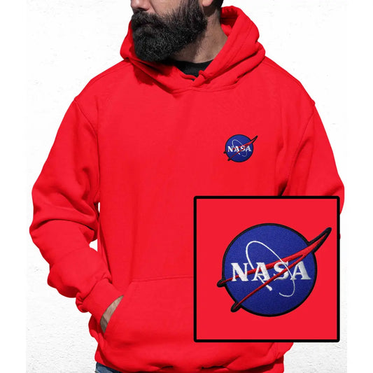 Nasa Embroidered Colour Hoodie - Tshirtpark.com