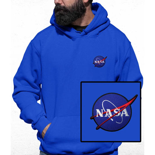 Nasa Embroidered Colour Hoodie - Tshirtpark.com