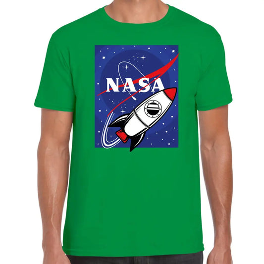 Nasa Square Rocket T-Shirt - Tshirtpark.com