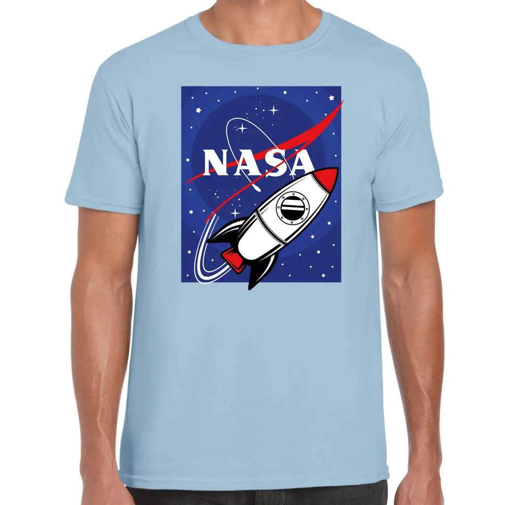 Nasa Square Rocket T-Shirt - Tshirtpark.com