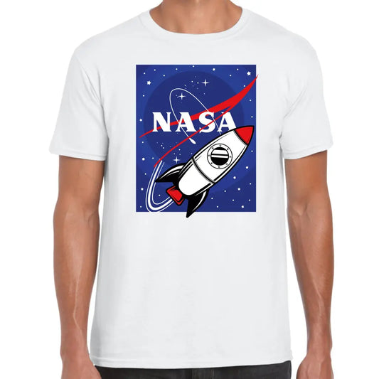 Nasa Square Rocket T-Shirt - Tshirtpark.com